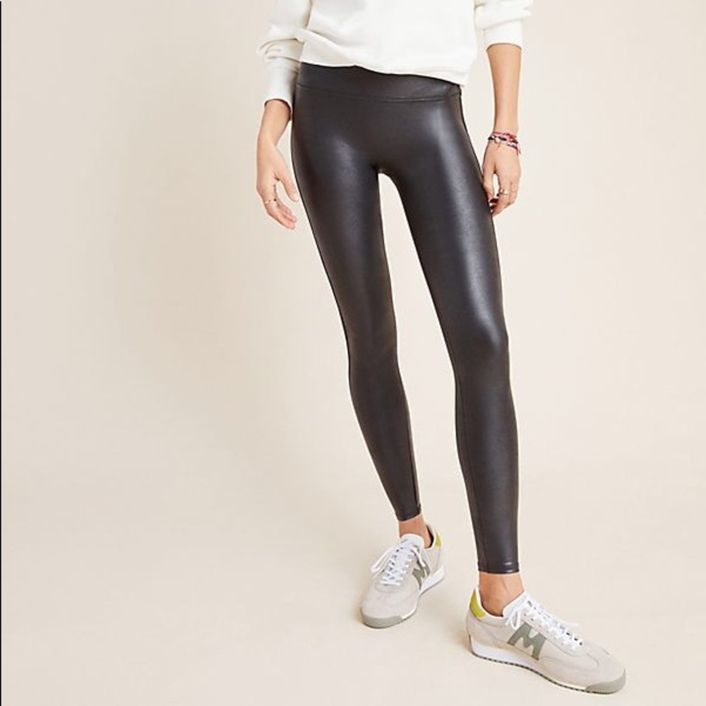 SPANX FAUX LEATHER LEGGINGS